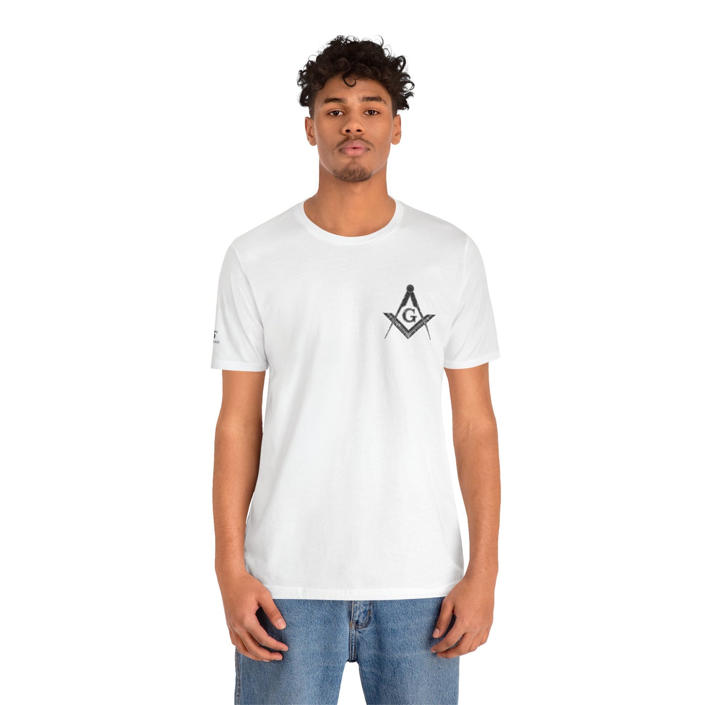 Masonic Tee with Square and Compass Design