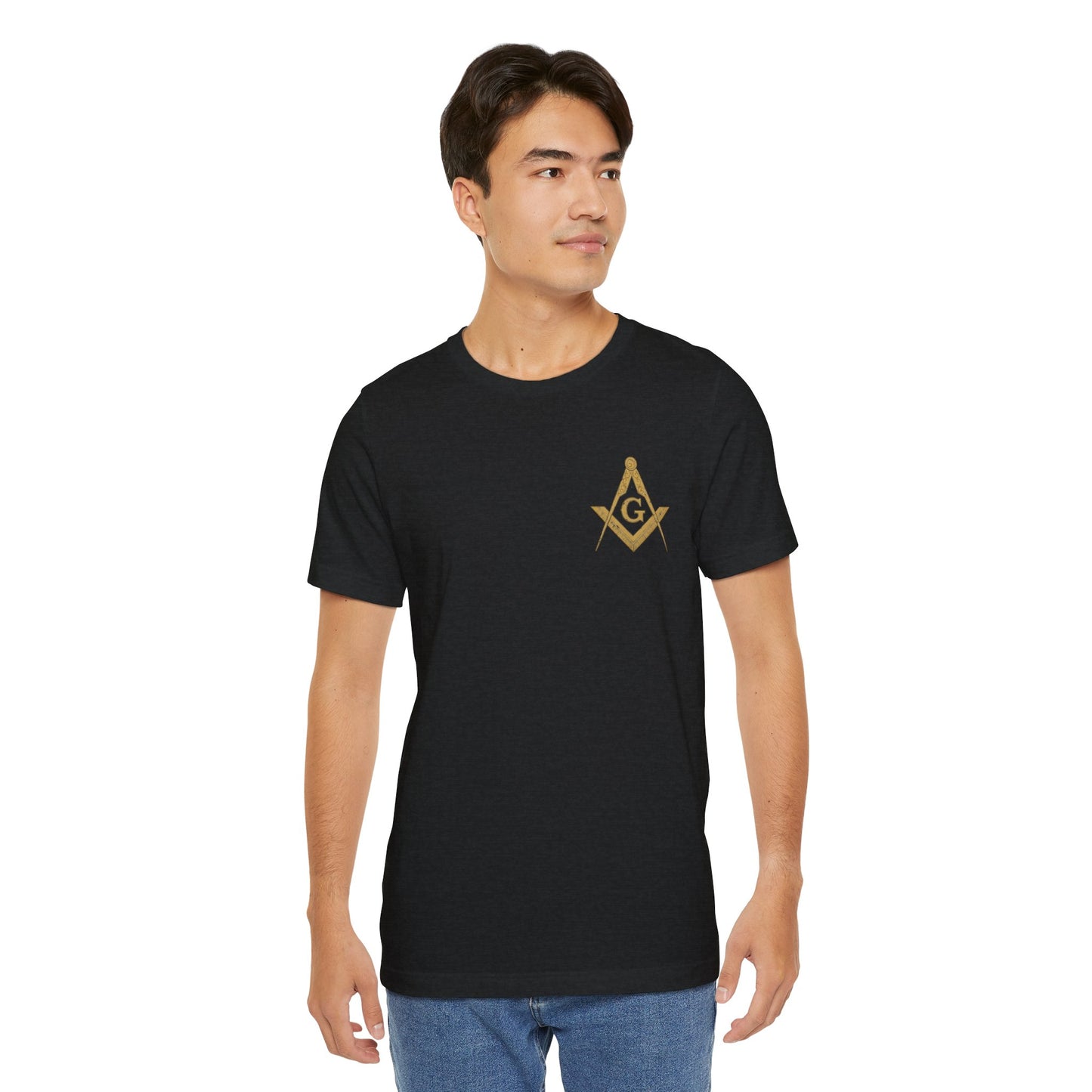 Masonic Tee with Square and Compass Design