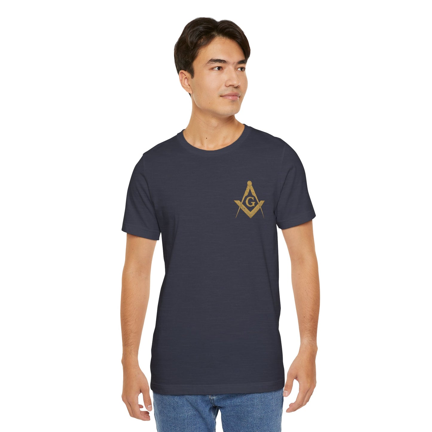 Masonic Tee with Square and Compass Design