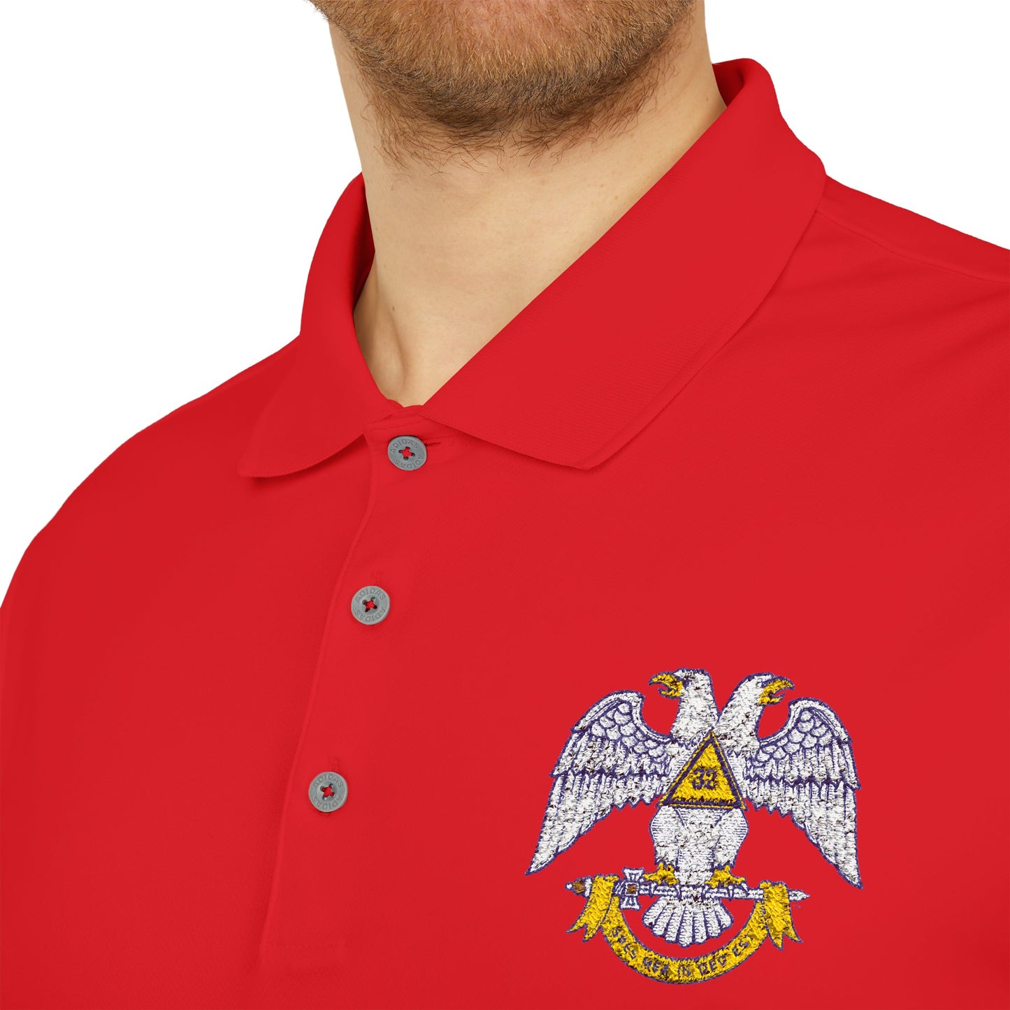 32 Degree Spes Mea In Deo Est Performance Polo