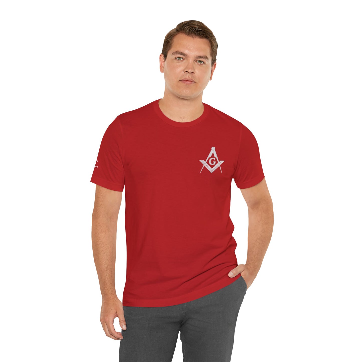 Masonic Tee with Square and Compass Design
