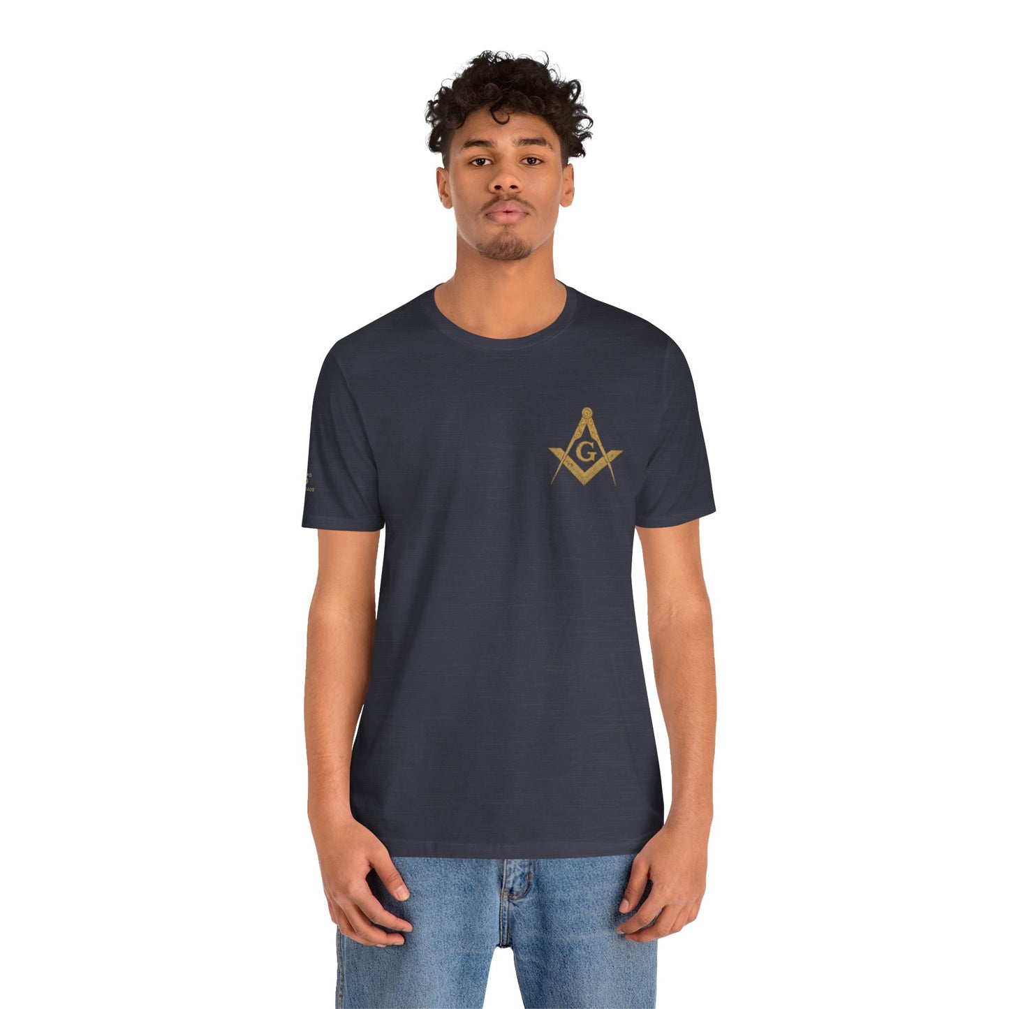 Masonic Tee with Square and Compass Design