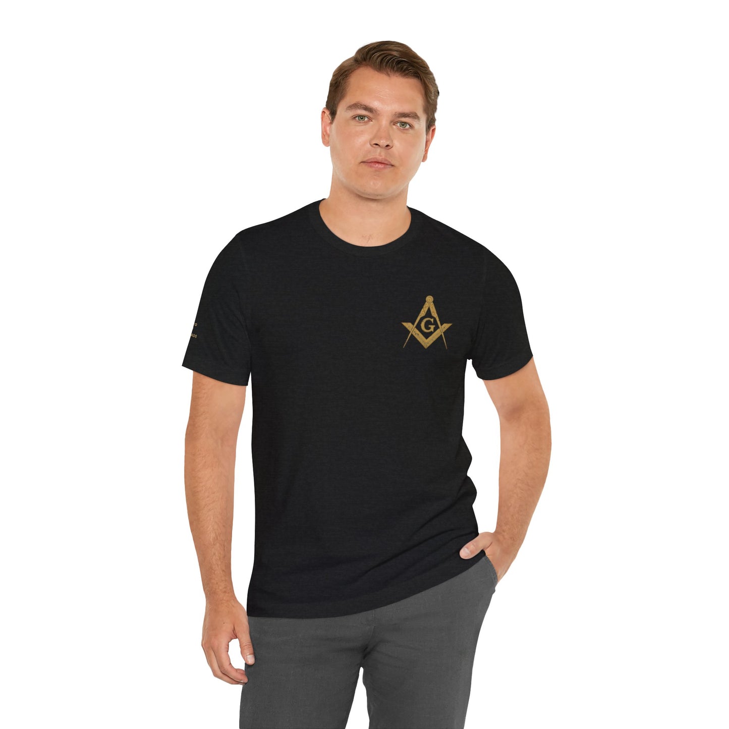 Masonic Tee with Square and Compass Design