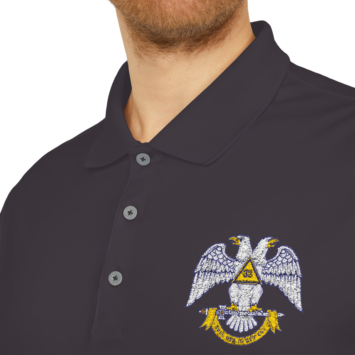 32 Degree Spes Mea In Deo Est Performance Polo