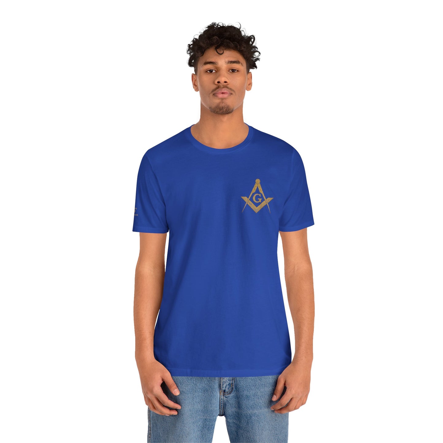 Masonic Tee with Square and Compass Design