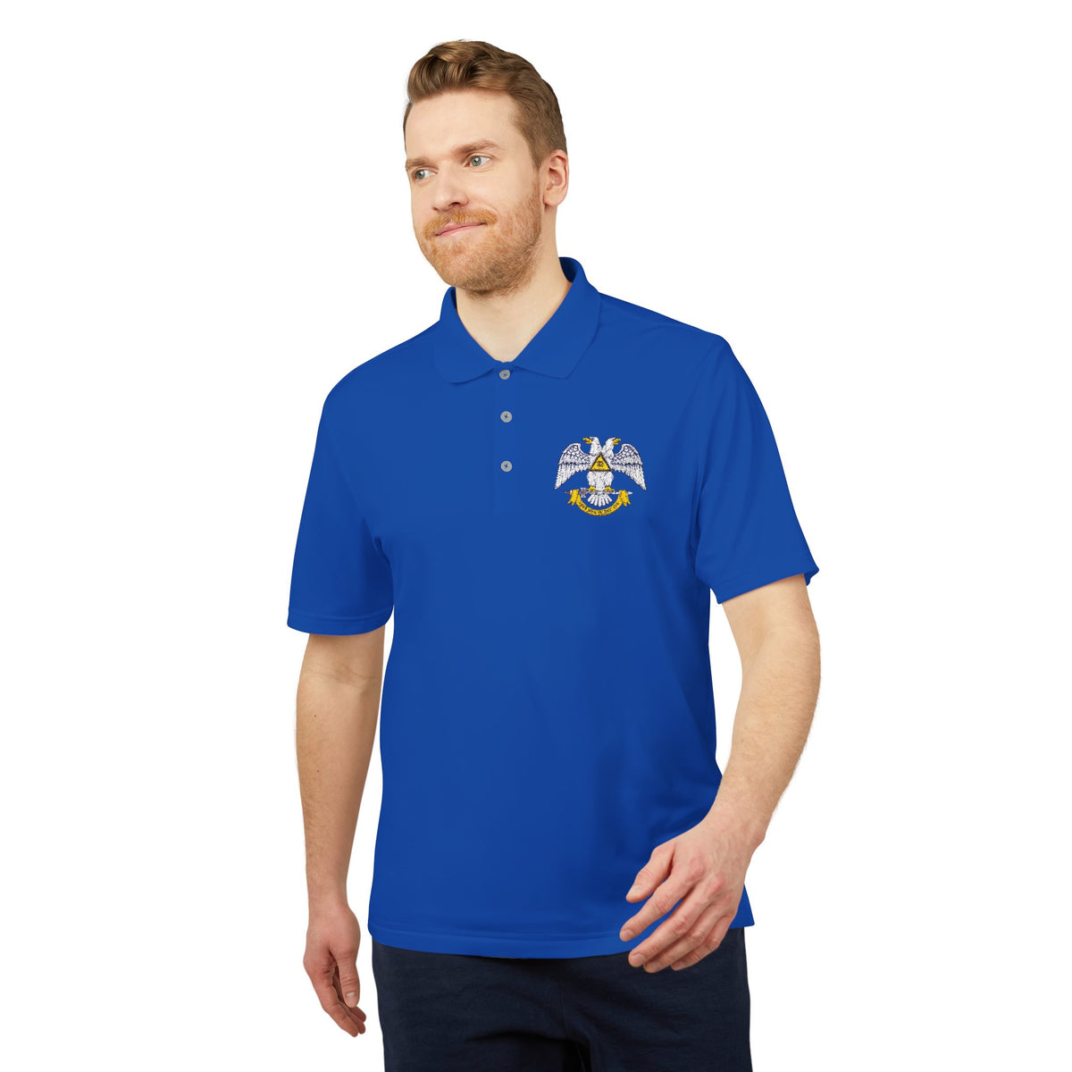 32 Degree Spes Mea In Deo Est Performance Polo