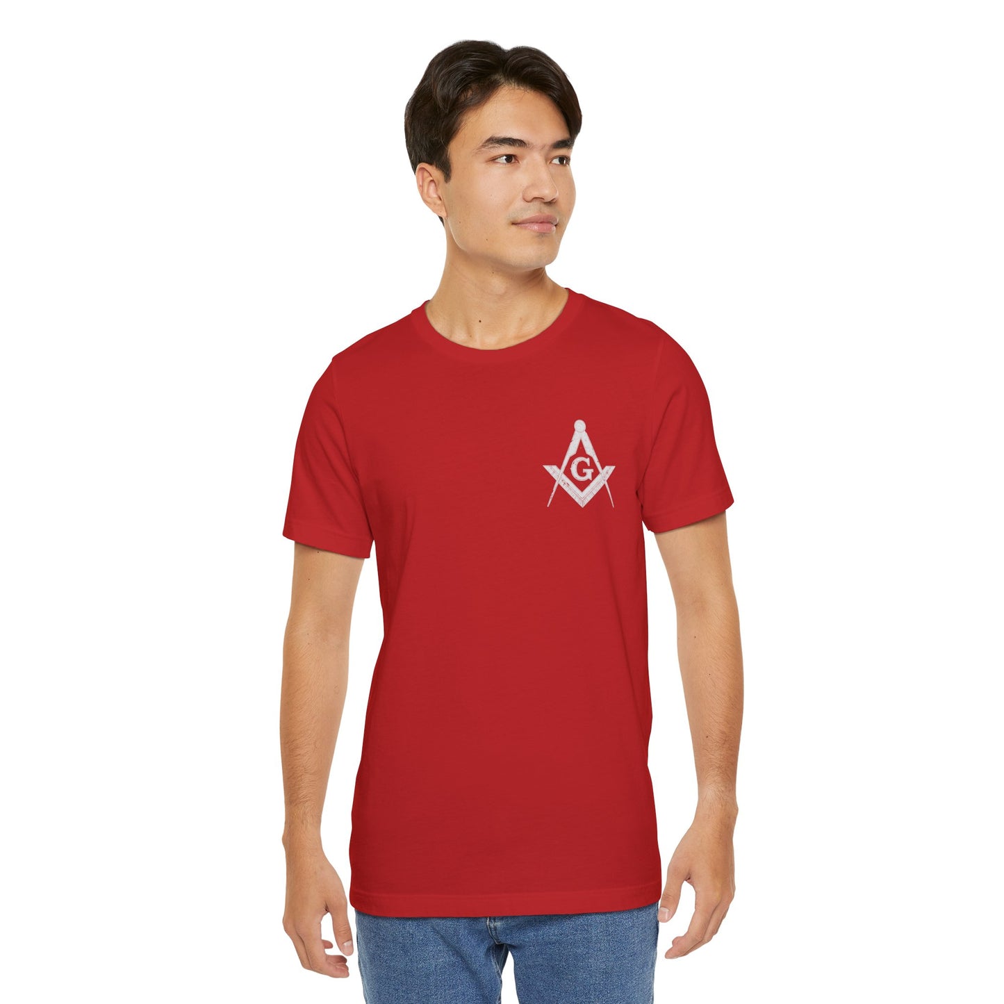 Masonic Tee with Square and Compass Design