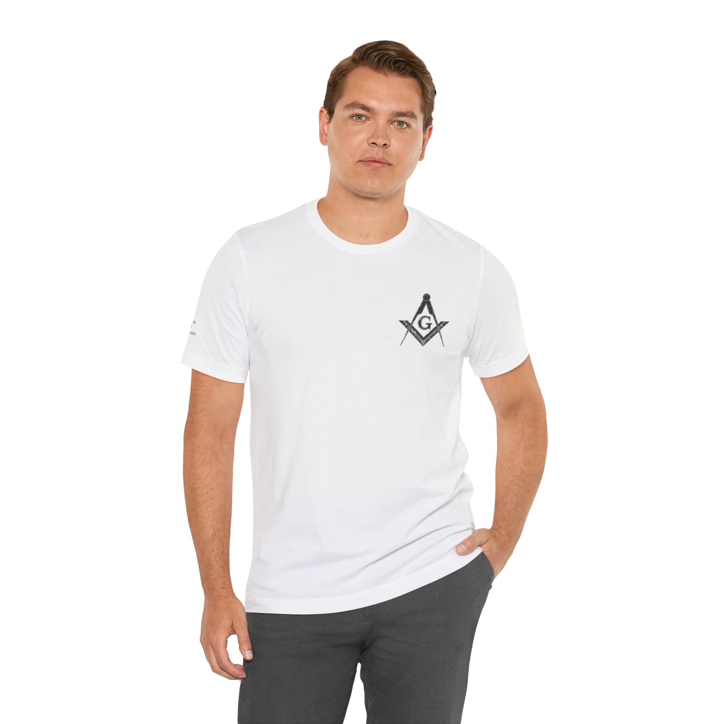 Masonic Tee with Square and Compass Design