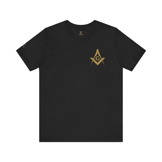 Masonic Tee with Square and Compass Design