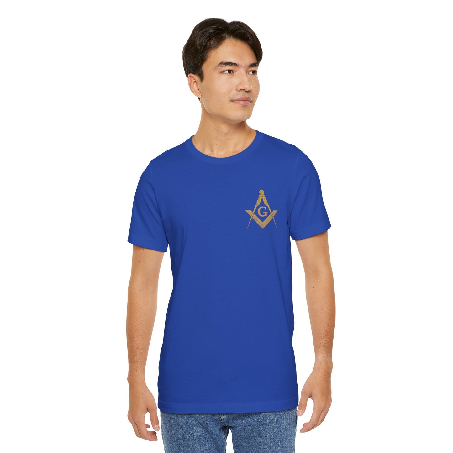 Masonic Tee with Square and Compass Design