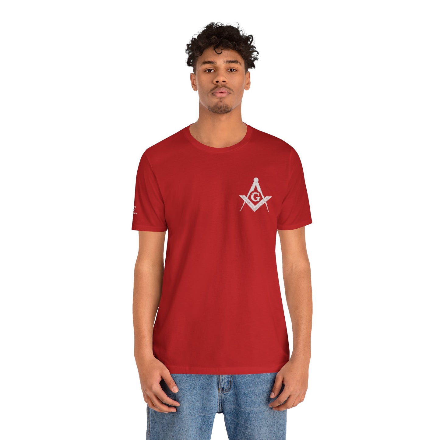 Masonic Tee with Square and Compass Design